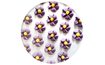 Sugar decoration - George 28 pcs purple