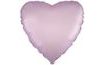 Pastel Lila Szív Fóliás Léggömb 45 cm - Liliom