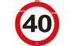 Traffic sign decoration 40, 47 cm