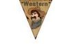 Cowboy Flag Garland - Western - 500 cm - 10 pcs