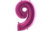 Pink Foil Number Balloon - 115 cm - 9
