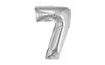 Balloon foil numerals silver 35 cm - 7 (NELZE PLNIT HELIEM)