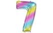 Fóliové balóny s číslami Dúha 115 cm - 7