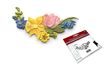 Patchwork kiszúró virágmotívummal - Spring (Tavasz) - 12 x 5,5 cm
