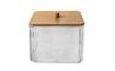 WHITNEY Cotton Pad Container in Plastic/Bamboo