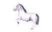 Fóliový balón 35 cm Horse White (NEMÔŽE BYŤ PLNENÝ HELIOM)