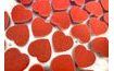Červené čokoládové srdiečko 720g/cca 240 ks - 3,5 cm