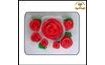 Rose Cake Decorating Set – Red Airbrushed Roses