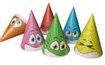 Happy party hats - different colours 6 pcs in a pack