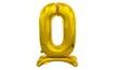 Gold Foil Number Balloon on Stand, 74 cm - 0