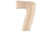 Balón foliový číslice KRÉMOVÁ - 102 cm - 7