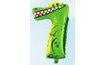 Fólia léggömb Crocodile 35 cm szám - 7 (NELZE PLNIT HELIEM)