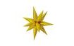Foil balloon - 3D star gold 70 cm (CANNOT FILL WITH HELIUM)