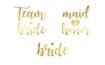 Temporary tattoo - gold, Bachelorette party