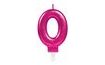 Pink Number 0 Candle