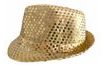 Gold hat with sequins