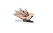 Knife Set + Cutting Board 6 pcs Moonlight Edition