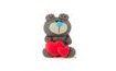 Occasion Figurine – Grey Teddy Bear with Hearts