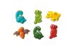 6 db cukros dekoráció Dinoszauruszok