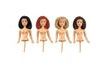Készlet mini fejest Barbie babák - 4 baba tortára