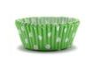 Cukrářské košíčky 50 x 30 mm (150 ks) - Zelené s puntíky
