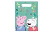 Plastové tašky na dárečky prasátko Peppa "Peppa Pig", 6 ks
