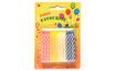 Birthday candles (4 colours) - 24 candles without stands
