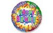 Fóliový balón Happy Birthday sviečka 45 cm