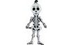 Inflatable balloon skeleton 74 cm