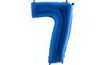 Balloon foil numerals BLUE - BLUE 115 cm - 7