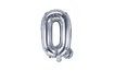 Silver Foil Balloon Letter "Q", 35 cm (NOT HELIUM INFLATABLE)