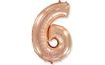 Balloon foil numerals rose gold - Rose Gold 115 cm - 6