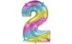 Balón foliový číslice DUHOVÁ 115 cm - 2