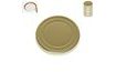 OMNIA Metal Lids 68 mm - Pack of 20
