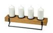 Wooden Advent candle holder 48x14 cm