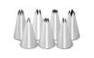 Set of 7 piping nozzles - star-shaped