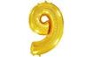 Fólia számú lufi ARANY - GOLD 115 cm - 9