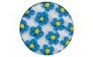 Sugar decoration - Flowers piped 35 pc. blue