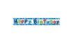 Happy Birtday Banner -girlanda 180 cm modrá