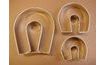 Dough cutter set - horseshoes