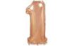 Balloon foil numerals rose gold - Rose Gold 115 cm - 1