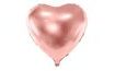 Foliový balón srdce růžovo zlaté - rosegold - Svatba - Valentýn - 45 cm