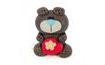 Příležitostná postavička - Medvídek šedý s červeným srdíčkem