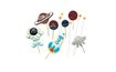 Space Set – Sugar Cake Topper Decorations