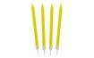 Birthday candles 8,6 cm 10 pcs yellow