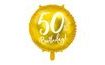 Gold Foil Balloon for 50th Birthday, 45 cm