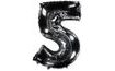 Black Foil Number Balloon - 102 cm - 5