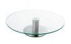 Rotating cake stand glass and steel - 30 cm