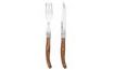 Steak Knife and Fork Set Stainless Steel/Wood