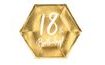 Gold Paper Plates 18th BIRTHDAY - 20 cm - 6 pcs